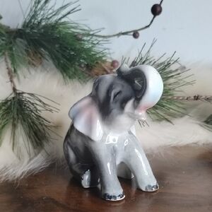 Ceramic Elephant Figurine